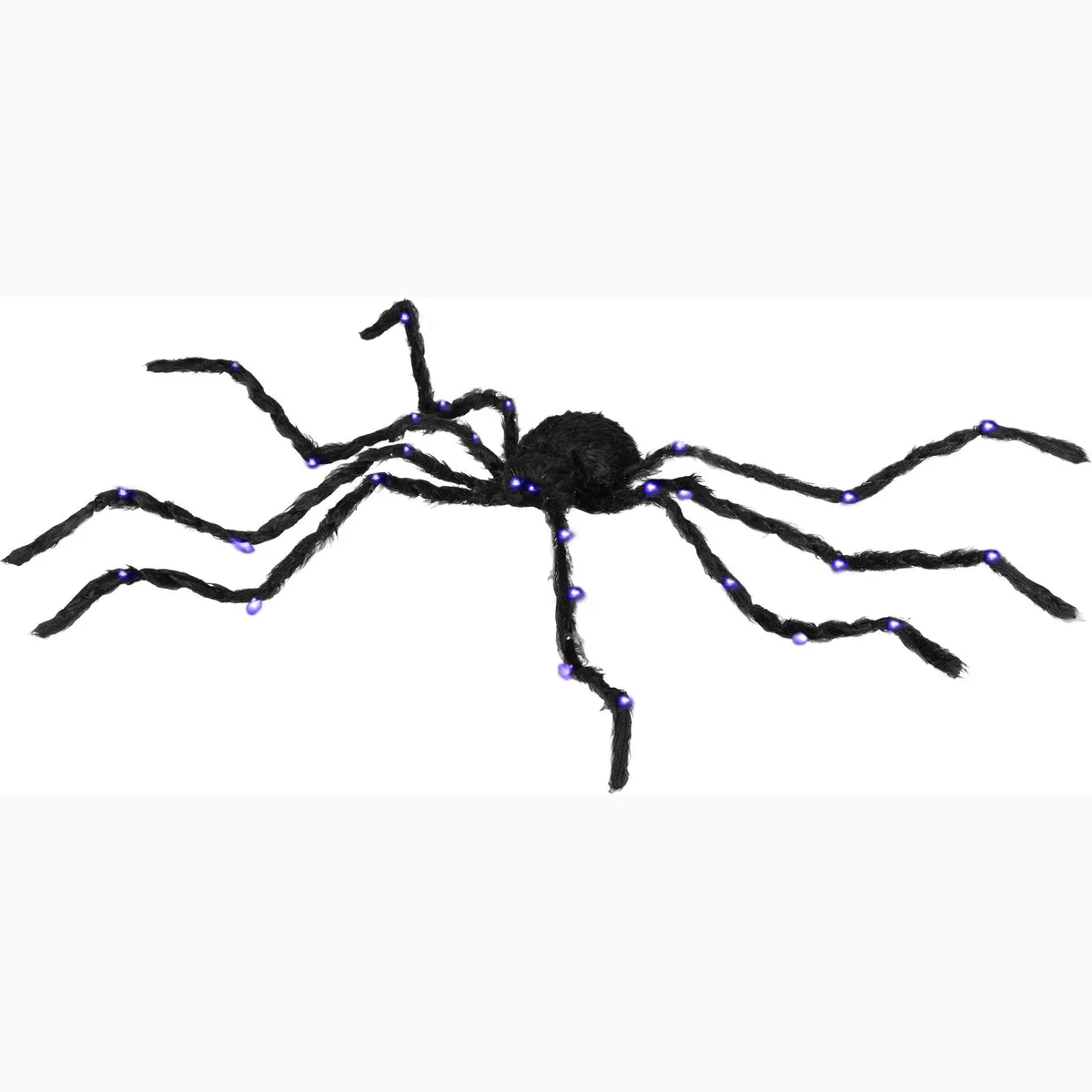 3.25" Halloween Prop Light-up Oversized Spider, Outdoor Halloween Decoration with Light Up Bendable Legs