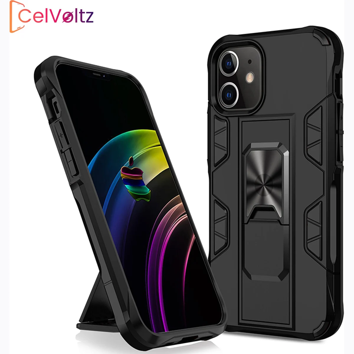 Celvoltz Kickstand Shockproof Case For IPhone