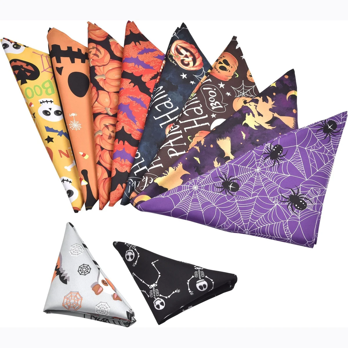 Halloween Dog Bandanas Triangle