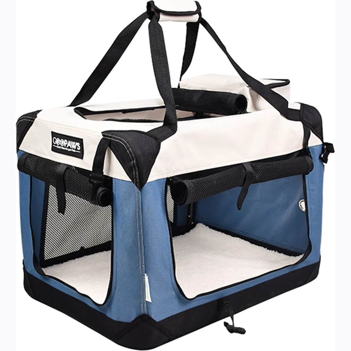 GOOPAWS 3-Door Collapsible Soft-Sided Dog & Cat Crate