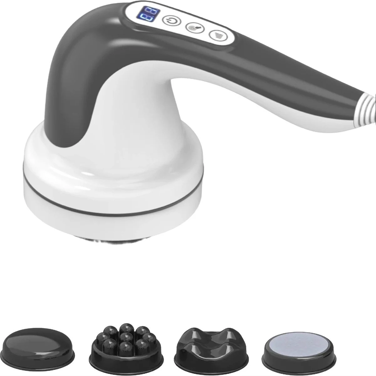 Cellulite Body Sculpting Massager – Handheld Electric Deep Tissue Lymphatic Massage Roller for Belly, Legs & Arms, 4 Nodes & Adjustable Speed
