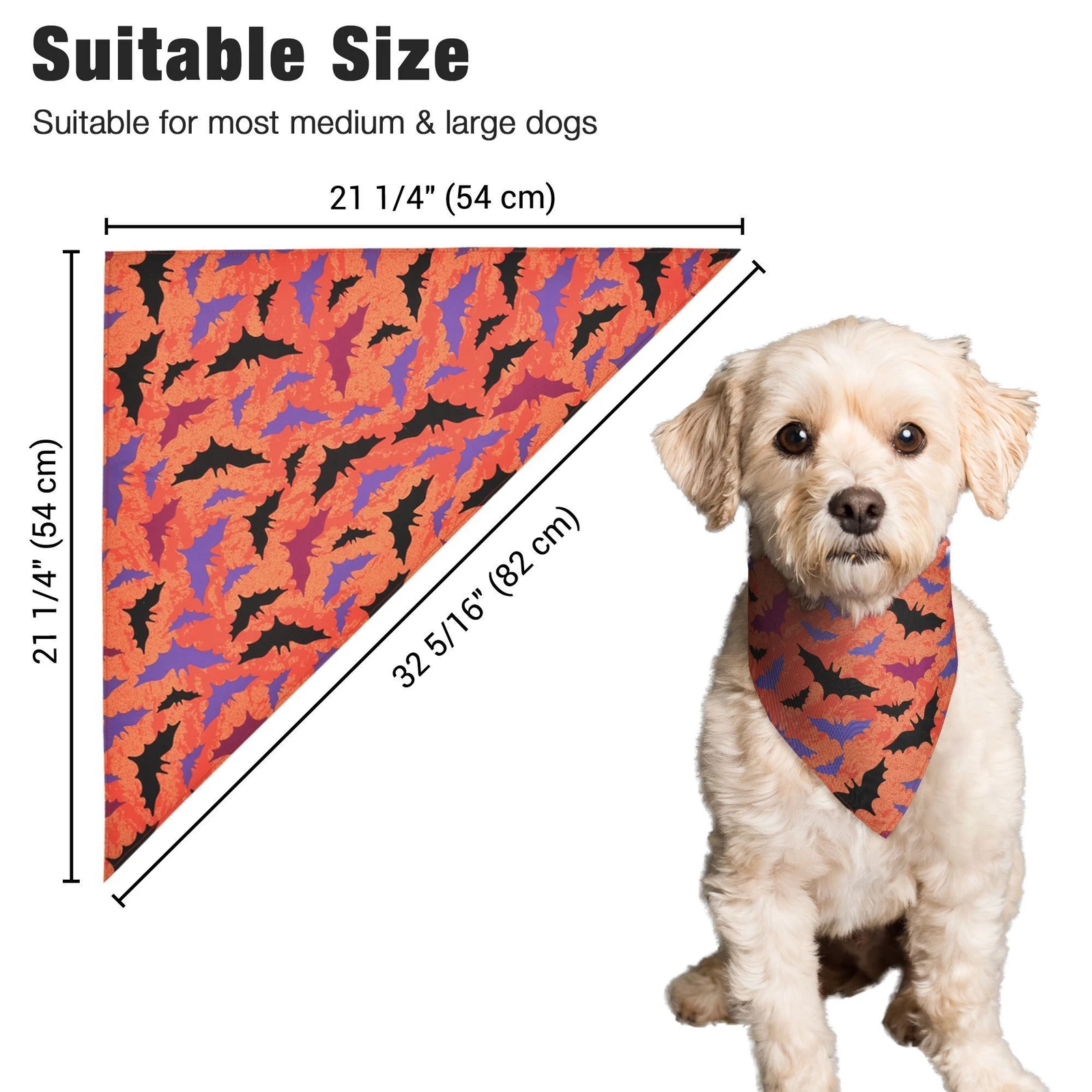 Halloween Dog Bandanas Triangle
