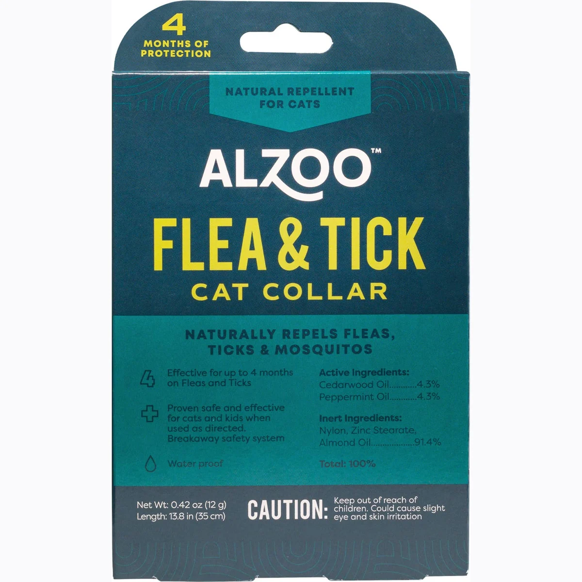 ALZOO Plant-Based Flea & Tick Collar Cat