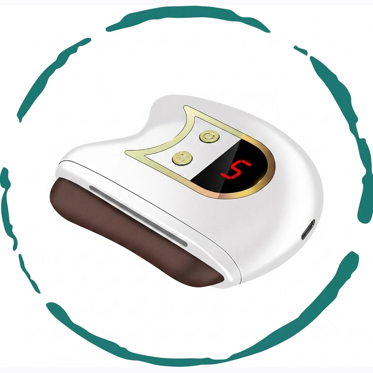 Electric Gua Sha Facial Sculpting Device - Anti-Aging Skin Care Massager with Heat, Vibration, & Red Light Therapy for Wrinkles, Puffiness, and Face Lifting