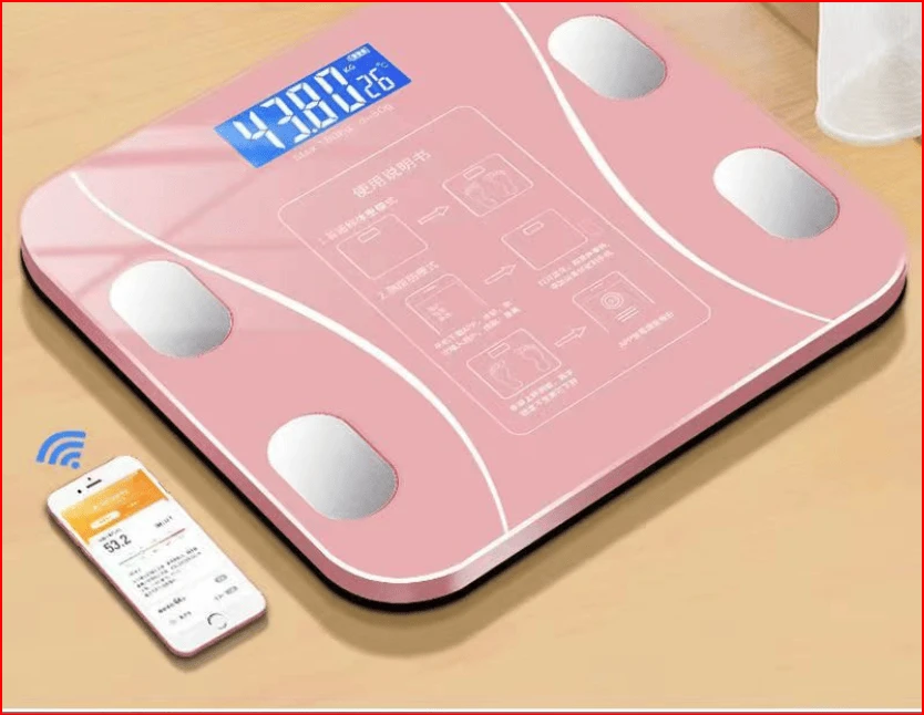 Smart Body Fat Scale, Home-use, Accurate, Durable, Compact Rechargeable Electronic Weight Scale for Body Weight Measurement
