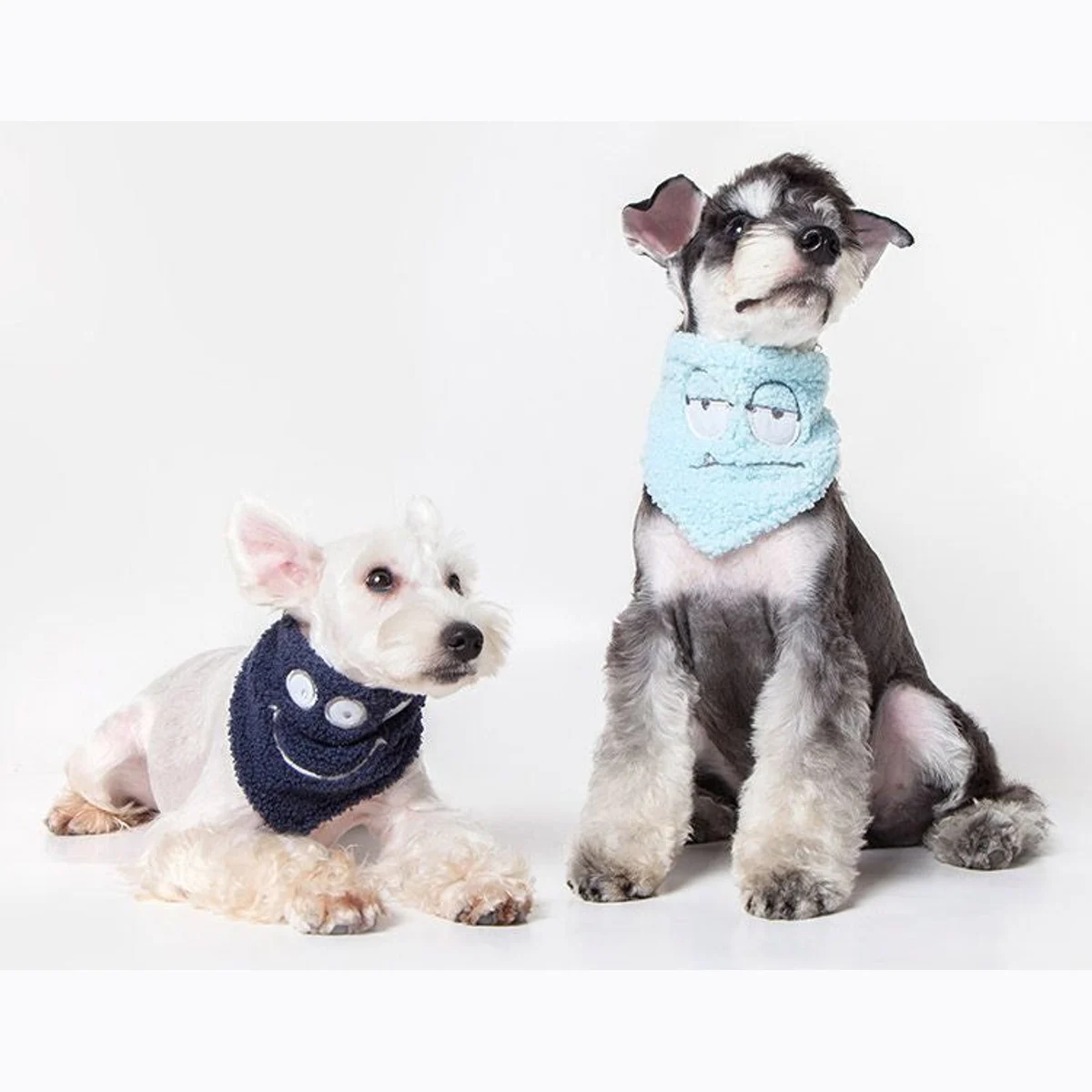 Touchdog 'Dizzy-Eyed Cyclops' Cotton Velcro Dog Bandana and Scarf